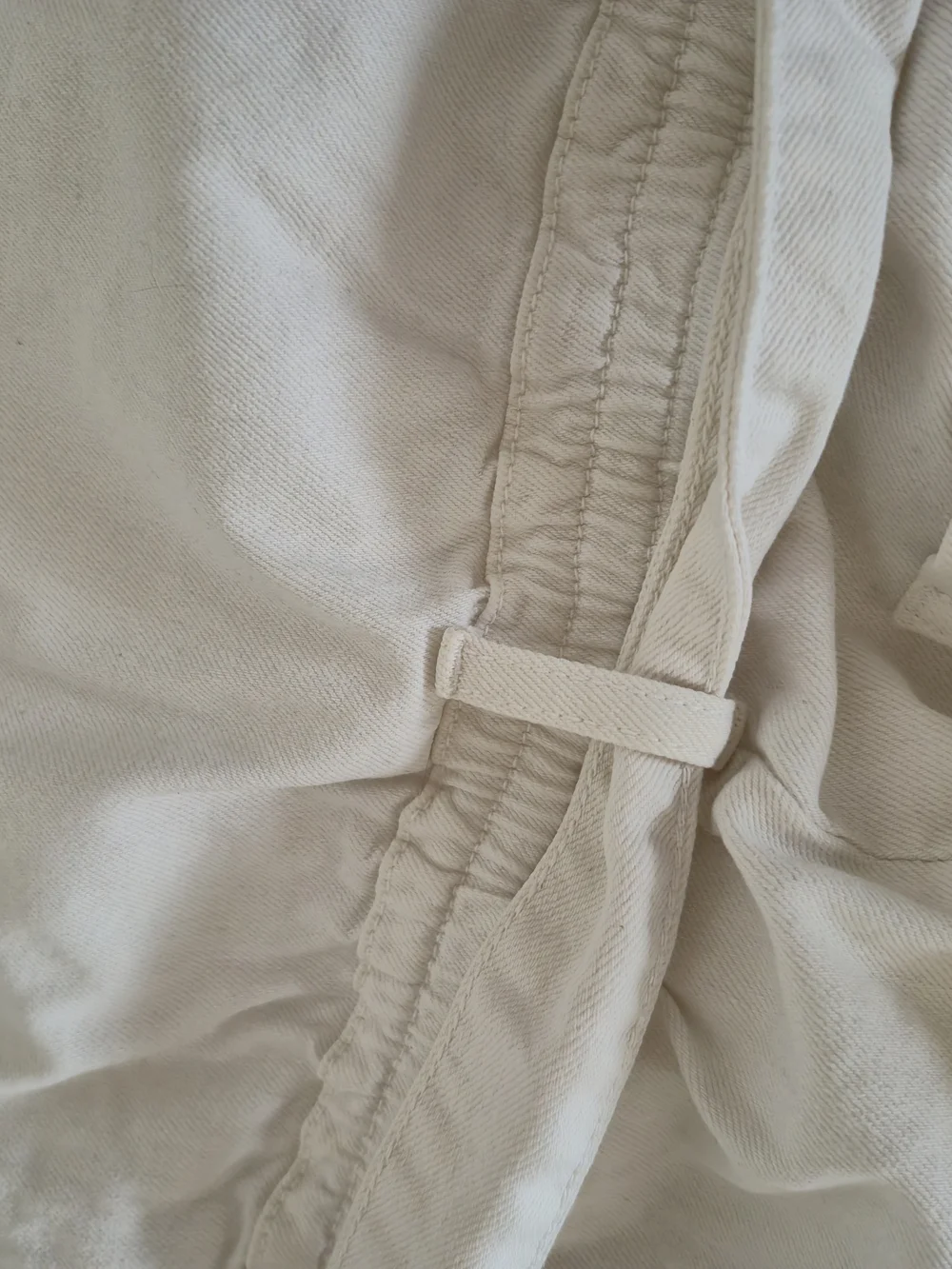 Acquaverde Paris Off-White Utility Jumpsuit with Tie Waist - Size 38 - Picture 13 of 16